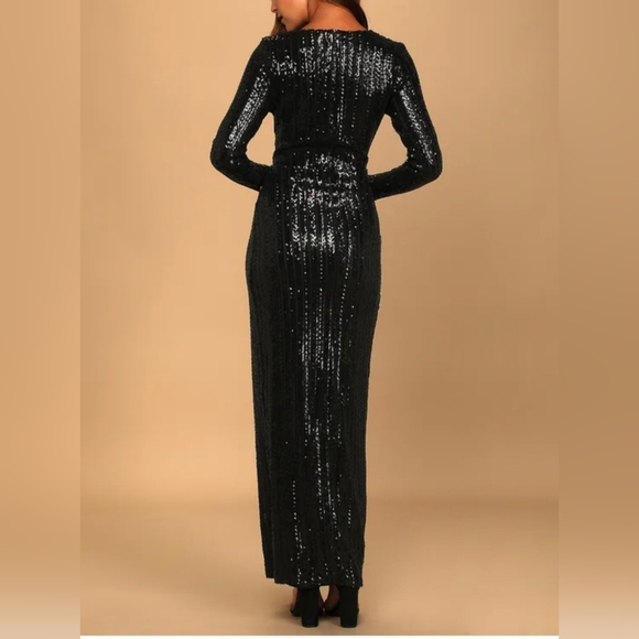 Lulu's Love Lasts Forever Sequin Maxi Dress Size Medium - Picture 3 of 12